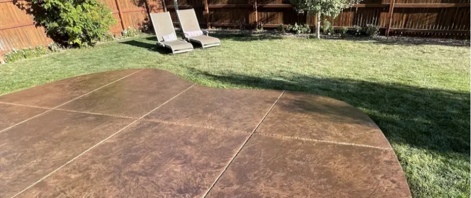 Backyard patio area in Willow Street, PA.